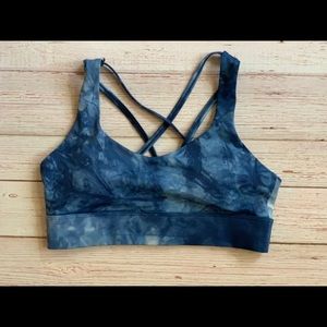ZYIA Navy Hendrix Light n Tight Strappy Bra Medium
